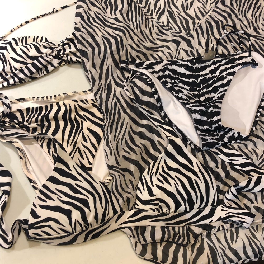 Victoria’s Secret zebra swim bundle large